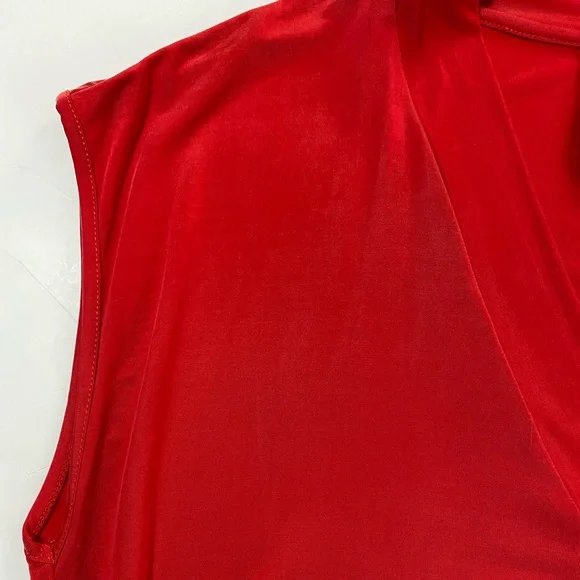 Dolan Left‎ Coast Red Tunic Dress Size S Loose Fit Minimalist Lagenlook Resort - Picture 6 of 11